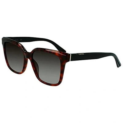 Image of Calvin Klein Womens Square shaped acetate sunglasses CKJ21530S women Brown One Size