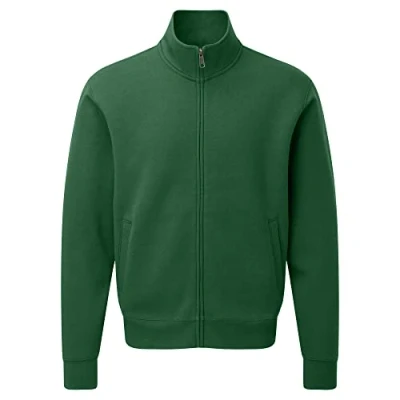 Image of Russell Mens Authentic Full Zip Sweatshirt Jacket (3XL) (Bottle Green)