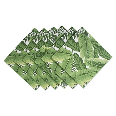 Image of DII 100% Cotton Buffet Napkin Machine Washable, Oversized, Everyday Basic, 20x20, Banana Leaf