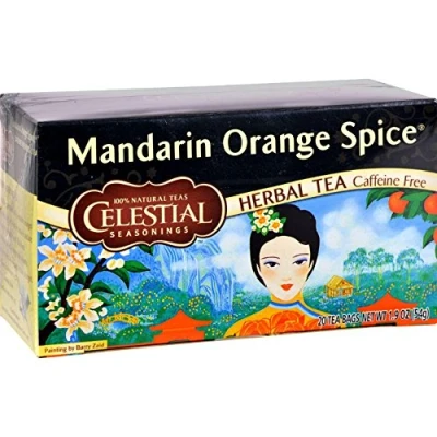 Image of Pack of 2 x Celestial Seasonings Herbal Tea Mandarin Orange Spice 20 Bags