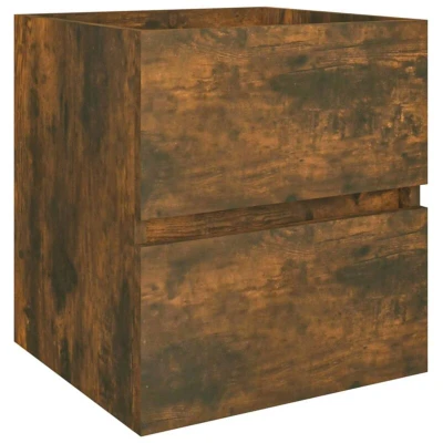 Image of vidaXL Sink Cabinet Smoked Oak 41x38.5x45 cm Engineered Wood
