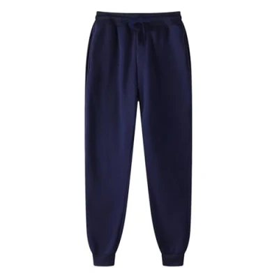 Image of Ladies Tracksuit Bottoms UK Womens Joggers Pants Elastic Waisted Sweatpant with Pockets Casual Active Workout Running Sports Trousers Jogging Drawstring Blue S