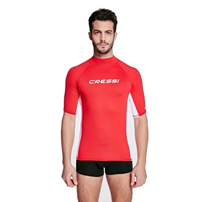 Image of Cressi Rash Guard Man Protective Elastic T Shirt Short Sleeves with UV Sun Protection (UPF) 50+