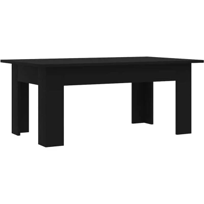 Image of vidaXL Coffee Table Black 100x60x42 cm Engineered Wood