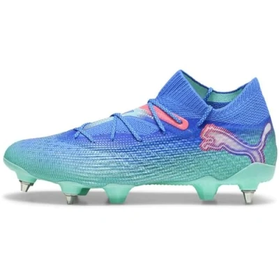 Image of Puma Future 7 Ultimate MXSG Screwin stud football boots, Men&#039;s, Size: 7, Bluemazing/white/electric peppermint Textile/synthetics