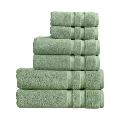 Image of Christy Chroma Family Towel Set of 6 2 Hand Bath Sheets Highly Absorbent Heavyweight 675GSM Bold and Bright Soft Smooth Shower Towels 100% Cotton Jade Green