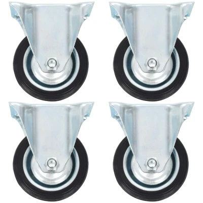 Image of vidaXL Fixed Casters 4 pcs 75 mm
