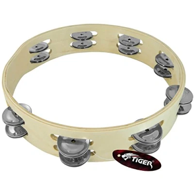 Image of Tiger 10&quot; Tambourine Headless Double Row