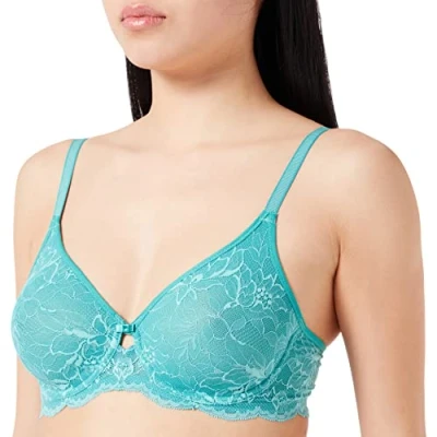 Image of Triumph Women&#039;s Amourette Charm Conscious W02 Bra, Opaque, Topaz, 32C