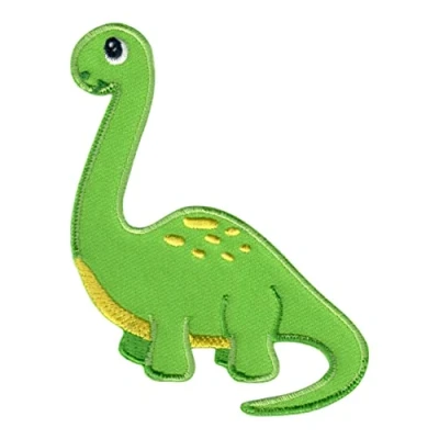 Image of PatchMommy Dinosaur Patch, Iron On/Sew On Embroidered Applique Motif for Children Kids Baby