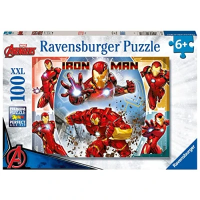 Image of Ravensburger Marvel Iron Man Toys 100 Piece Jigsaw Puzzle for Kids Age 6 Years Up