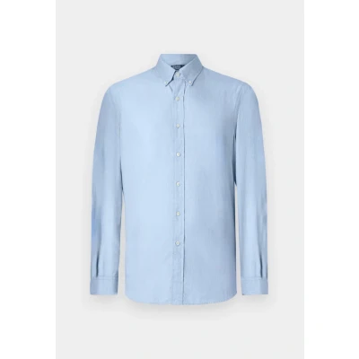 Image of Polo Ralph Lauren LONG Sleeve Sport Shirt Shirt, Men&#039;s, Size: Medium, Blue/white