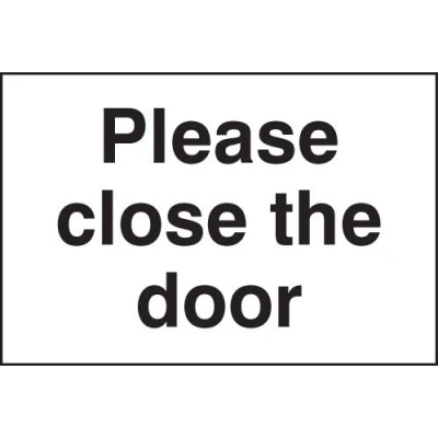 Image of Information Signs Please close the door Self Adhesive Vinyl