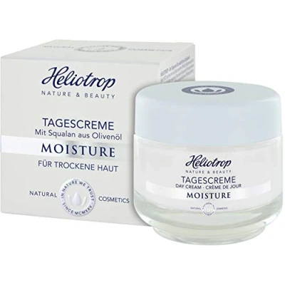 Image of HELIOTROP Naturkosmetik Moisture Day Cream with Effective Moisturisers, Improves Skin Status, Reduces Wrinkle Depth, Vegan, 50 ml