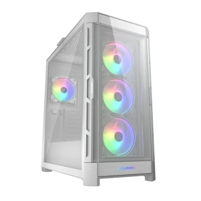 Image of Cougar Duoface Pro RGB Mid Tower White Case with 4 ARGB Fans