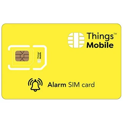Image of SIM Card for Security Alarm System Things Mobile Global Coverage, Multi Operator GSM/2G/3G/4G Network, No Fixed Costs, Expiration Date, Competitive Rates. 25 Credit Included + Free 5