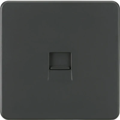 Image of KnightsBridge Screwless Telephone Master Socket Anthracite