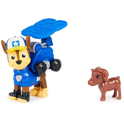Image of Paw Patrol Big Truck Pups Chase Action Figure with Clip on Rescue Drone, Command Center Pod and Animal Friend Kids Toys for Ages 3 up