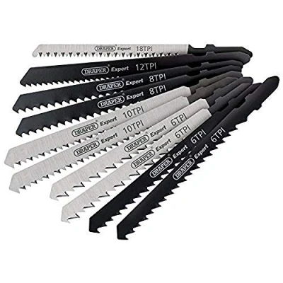 Image of Draper Assorted HCS Jigsaw Blade Set (10 Piece)