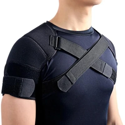 Image of Kuangmi Sport Double Shoulder Support Adjustable Black 1 Piece (X Large)