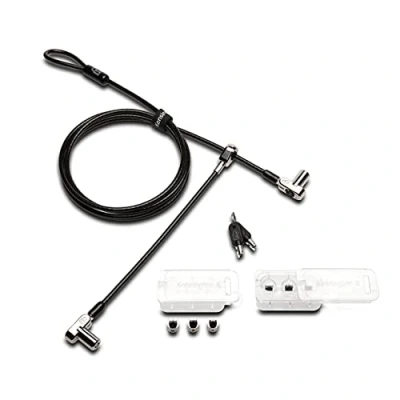 Image of Kensington Universal 3 in 1 Keyed Cable Lock Twin Lockheads for Laptops &amp; Other Devices (K63380WW),Black