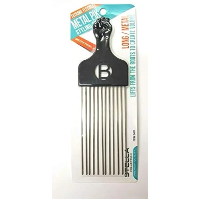 Image of Magic Collection  No. 2407 Long Metal Untangling and Styling Afro Pik Comb