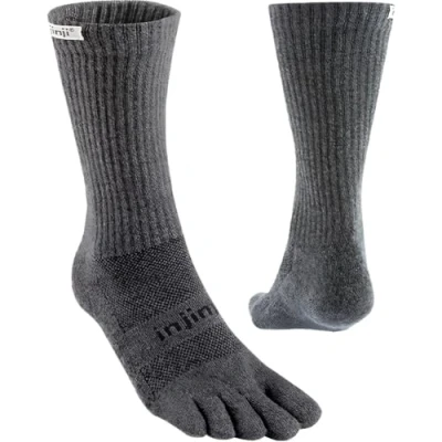 Image of Injinji Trail Midweight Crew Sock, grey, M
