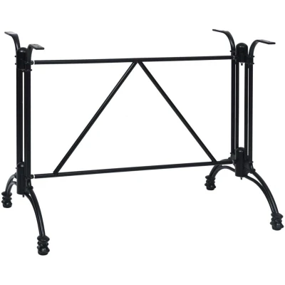 Image of vidaXL Bistro Table Leg Black 93x60x72 cm Cast Aluminium