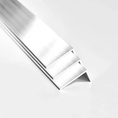 Image of nielsen Aluminium L Shaped Angle Profile, Pack of 3, Natural Mill Finish 2000x30x20 mm, Thickness 2mm, Length 2m, Corner Trim, Edge Protection, Finishing and Decoration
