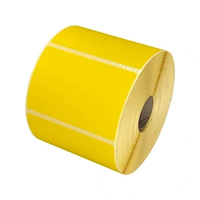 Image of Yellow Direct Thermal Labels 76mm x 51mm, 1000 per Roll, Compatible with Munbyn, Zebra, Toshiba, Citizen, TSC, Godex etc Label Printers (76mm 2, Count)