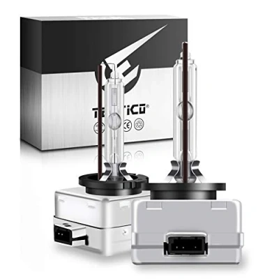 Image of TECTICO D1S Xenon Bulbs 35W 4300K Warm White +300% Ultra Bright Bi HID Conversion Kit Xenarc Headlight Upgrade Bulb, 2 Lamps