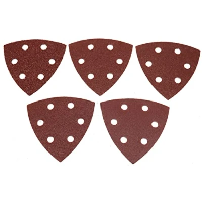 Image of 5 x fiXte Mouse Sander Detail Sanding Sheets Pads 6 Hole Fine Med Coarse Grits Included
