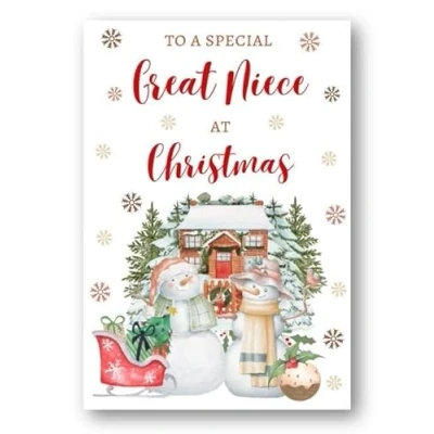Image of Second Ave Great Niece Christmas Snowmen Winter Xmas Holiday Festive Greetings Card