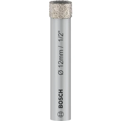 Image of Bosch 1x PRO Ceramic Diamond Dry Drill Bit for Cylindrical Shank and Rotary Drill/Drivers (for tiles, Hard Ø 12 mm, Professional Accessory Drill/Drivers)