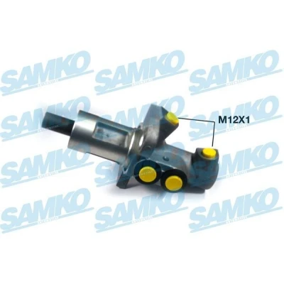 Image of 8E0612105L Master Cylinder SAMKO P30313 25,4mm Aluminium 12 X 1 (2) AUDI: A4 B6 Avant, B6/B7 Convertible, B7 Avant