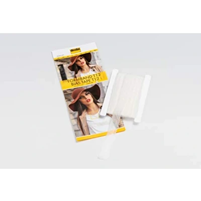 Image of Vilene Iron on Bias Tape: 5m x 12mm: White