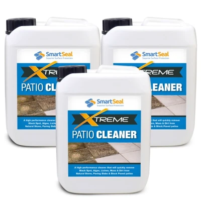 Image of Smartseal Patio Cleaner Xtreme Black Spot Remover and Paving Slab 5 Liter Pack of 3
