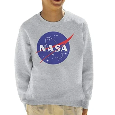 Image of Nasa The Classic Insignia Kid&#039;s Sweatshirt Heather Grey