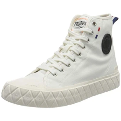 Image of Palladium Unisex Palla Ace CVS Mid Sneaker, White, 8 UK