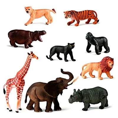 Image of Miniland 50.25119 9 Jungle Animals Figures, Multi Color