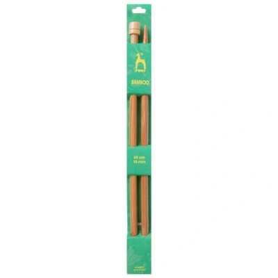 Image of Pony Single Ended Bamboo Knitting Pins, Multi Colour, 10mm
