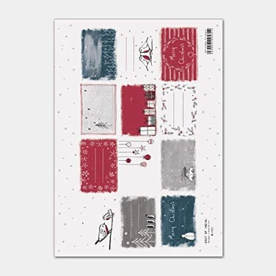 Image of East Of India: A4 Sitcker Sheet Christmas Stickers (12)
