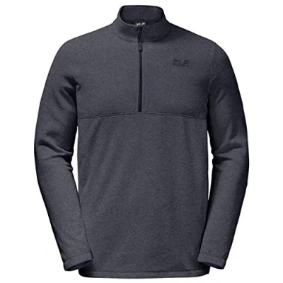 Image of Jack Wolfskin Men&#039;s Gecko Pullover, Ebony, S UK