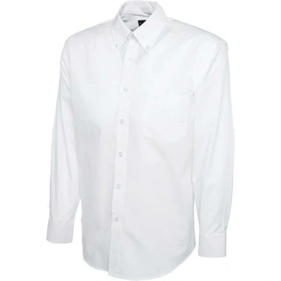 Image of Uneek Long Sleeved Shirt, White, Men&#039;s, 14.5&quot; (S)
