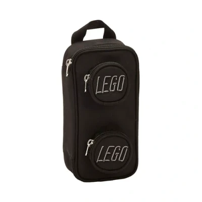 Image of LEGO Kids Brick Pouch, Black, One Size, Pouch