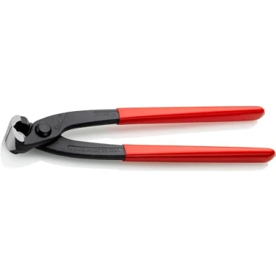 Image of Knipex Concreters&#039; Nipper (Concreter&#039;s Nippers or Fixer&#039;s Nippers) black atramentized, plastic coated 220 mm 99 01