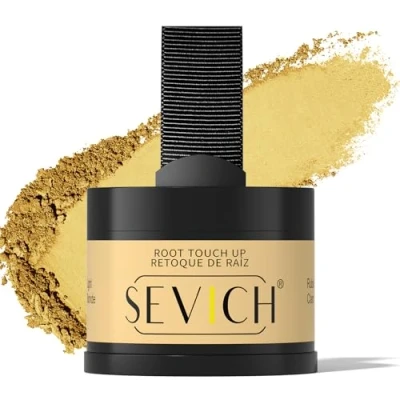 Image of Sevich Hairline Powder，Instantly Conceals Hair Loss, Root Touch Up Powder, Shadow Toppers for Women &amp; Men, Thinning Gray Hair, Windproof Sweatproof,Light brown