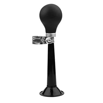 Image of Bike Air Horn, Bicycle Cycling Hooter Horn Classic Bugle Loud Alert for 2.2 inch handlebar (black)