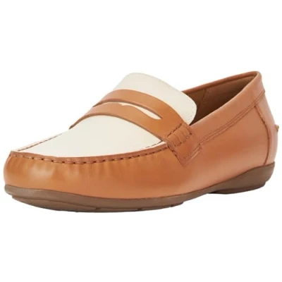Image of Geox Women&#039;s D Annytah Moc A Moccasins, Camel Lt Sand, 4 UK