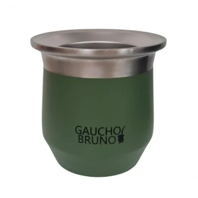 Image of Gaucho Bruno Stainless Steel Thermal Mate for Drinking Yerba Easy to Clean Comfortable Hold Maintains Drink Temperature